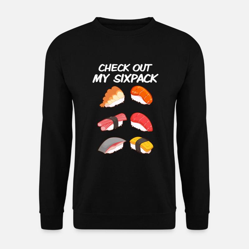 Six-pack sushi - Unisex Sweatshirt - black