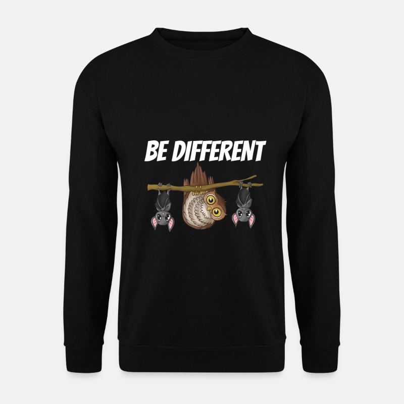 Owl bat - Unisex Sweatshirt - black