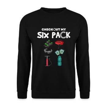 Cycling cycling - Unisex Sweatshirt - black - Front - Alina (178cm) & Michal (187cm)