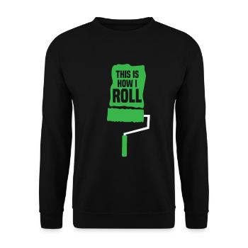 Peintre Compagnon Artisanat Maître Peintre Murs steichen - Sweat-shirt Unisexe - noir - Devant - Alina (178cm) & Michal (187cm)