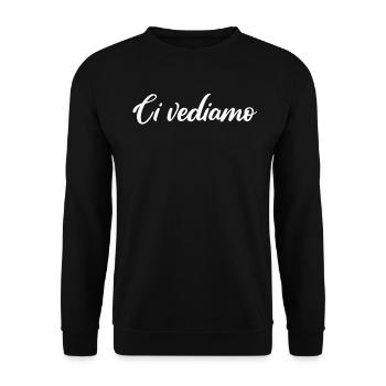 Italy - Unisex Sweatshirt - black - Front - Alina (178cm) & Michal (187cm)