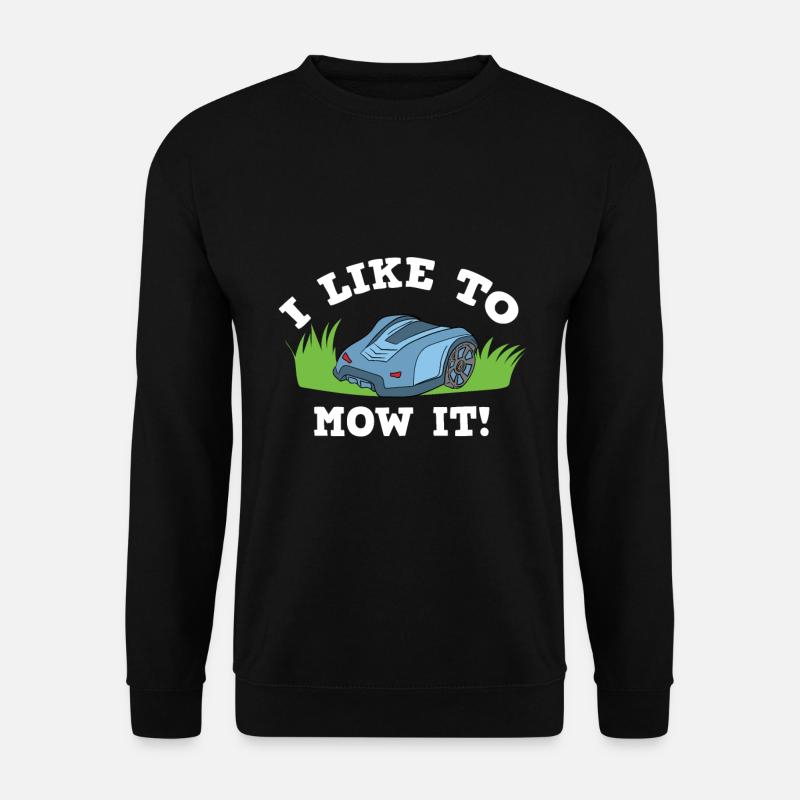 Rasenmäher Roboter Rasen Mähen Mähroboter - Unisex Pullover - Schwarz