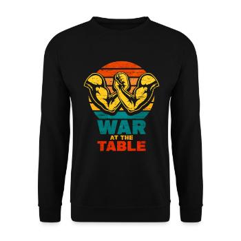 Arm wrestling - Unisex Sweatshirt - black - Front - Alina (178cm) & Michal (187cm)