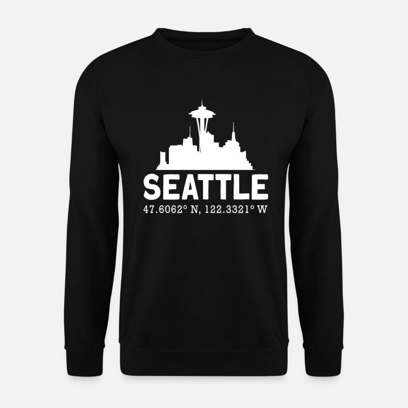 Seattle - Unisex Pullover - Schwarz