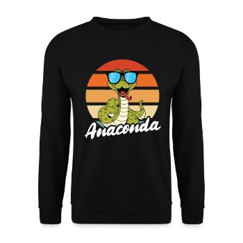 Anaconda sonnenbrille - Unisex Pullover - Schwarz - Vorne - Alina (178cm) & Michal (187cm)