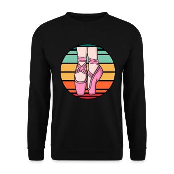 Chaussures à pointe de ballet - Sweat-shirt Unisexe - noir - Devant - Alina (178cm) & Michal (187cm)