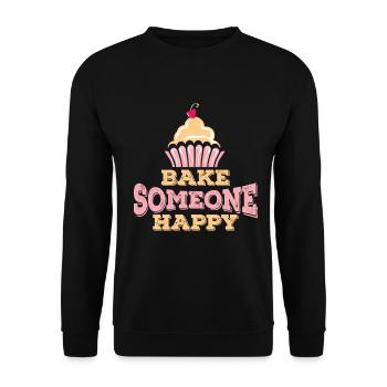 Baker Confectioner Cake Cake Confectionery - Unisex Sweatshirt - black - Front - Alina (178cm) & Michal (187cm)