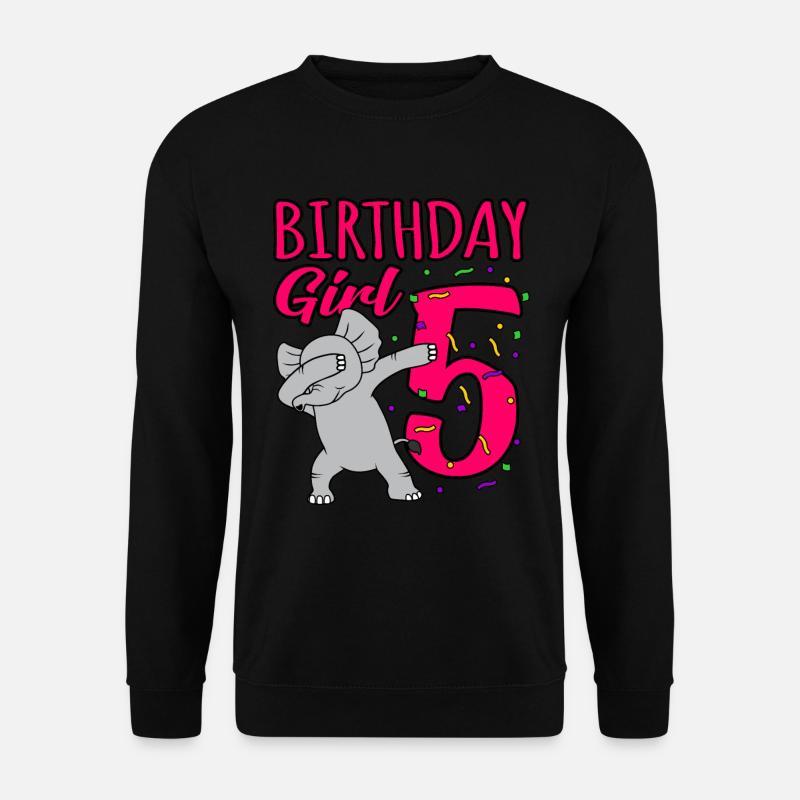 5th birthday - Unisex Sweatshirt - black