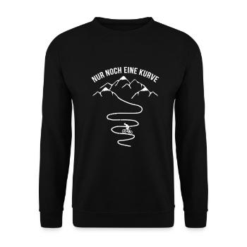 Nur noch ein Kürve und Radfahrer - (F.m) - Unisex Pullover - Schwarz - Vorne - Alina (178cm) & Michal (187cm)