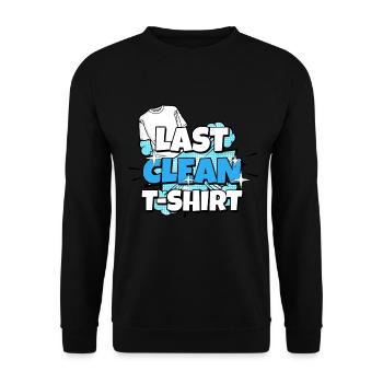 Letzte Saubere T-Shirt - Unisex Pullover - Schwarz - Vorne - Alina (178cm) & Michal (187cm)