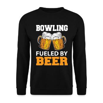 Bier - Unisex Pullover - Schwarz - Vorne - Alina (178cm) & Michal (187cm)