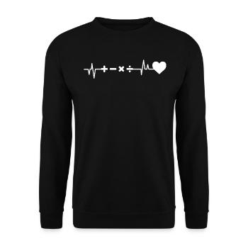 Mathematics - Unisex Sweatshirt - black - Front - Alina (178cm) & Michal (187cm)