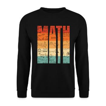 Mathematik - Unisex Pullover - Schwarz - Vorne - Alina (178cm) & Michal (187cm)