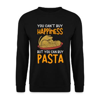 Pasta - Unisex Sweatshirt - black - Front - Alina (178cm) & Michal (187cm)