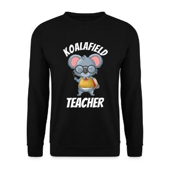 Koala - Unisex Sweatshirt - black - Front - Alina (178cm) & Michal (187cm)