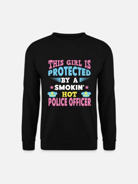 Polizei Polizist Polizistin Polizeimarke - Unisex Pullover - Schwarz
