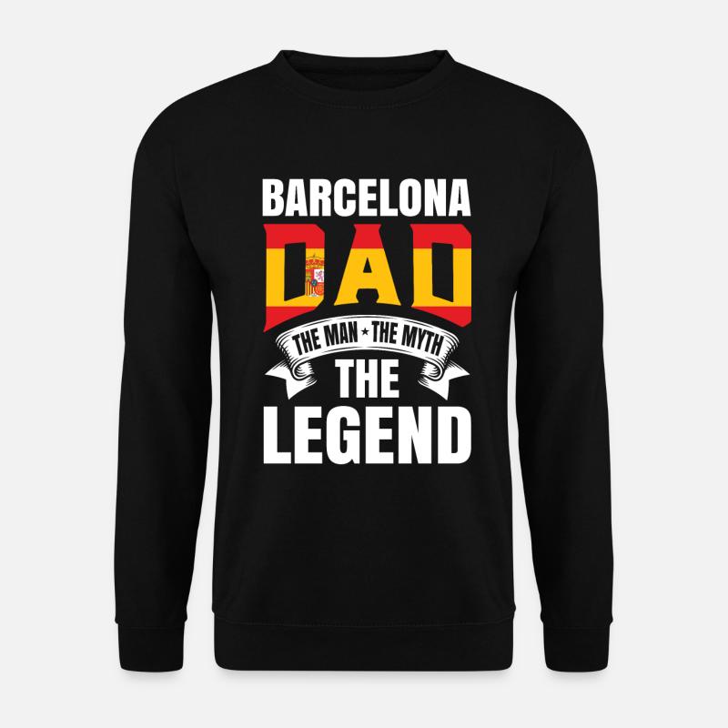 Barcelona vater geschenk - Unisex Pullover - Schwarz