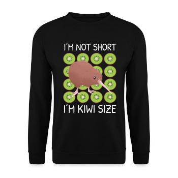 Kiwi Vogel Kiwi Größe Geschenk - Unisex Pullover - Schwarz - Vorne - Alina (178cm) & Michal (187cm)