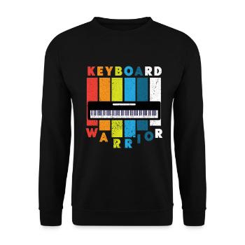 Piano Piano Électrique Piano Piano Debout Piano - Sweat-shirt Unisexe - noir - Devant - Alina (178cm) & Michal (187cm)