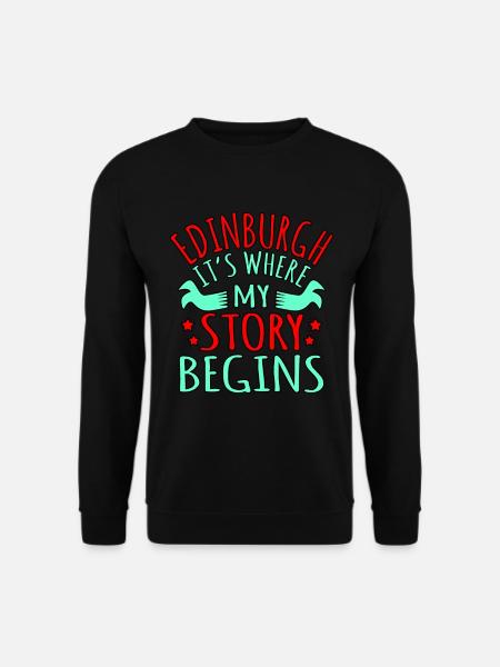 Edinburgh Story gift - Unisex Sweatshirt - black