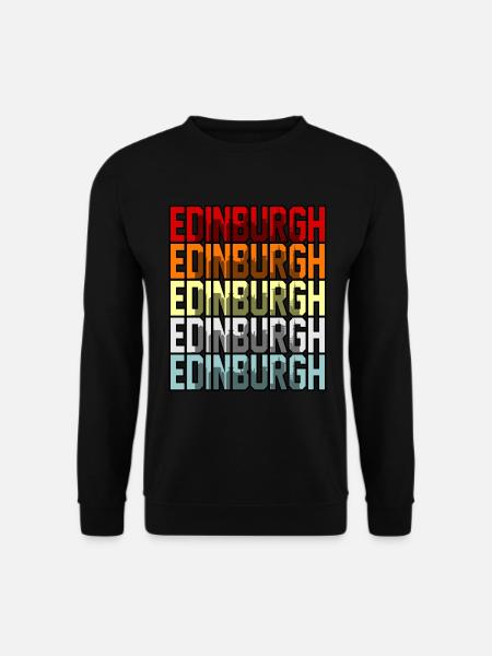 Edinburgh Schottisches Abstammungsgeschenk - Unisex Pullover - Schwarz