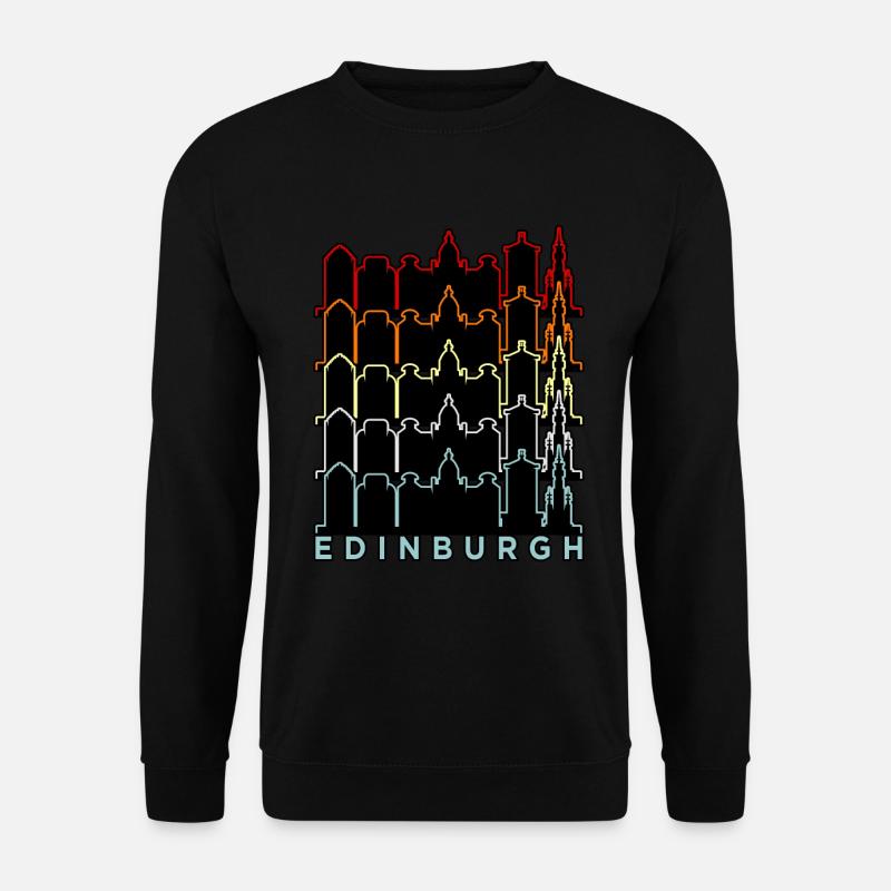 Schottland Edinburgh Castle Geschenk - Unisex Pullover - Schwarz