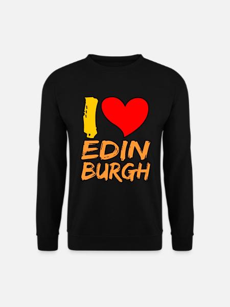 I love Edinburgh gift - Unisex Sweatshirt - black