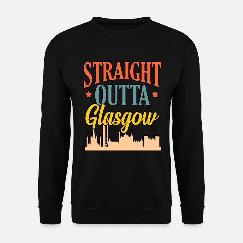Glasgow Schottland Geschenk - Unisex Pullover - Schwarz