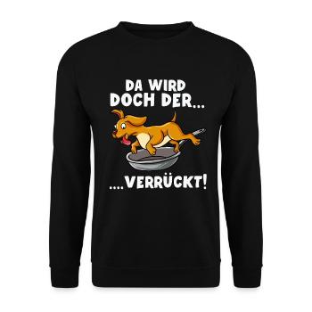 Hund - Unisex Pullover - Schwarz - Vorne - Alina (178cm) & Michal (187cm)
