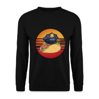 Taco Policeman Cadeau - Sweat-shirt Unisexe - noir - Devant - Alina (178cm) & Michal (187cm)