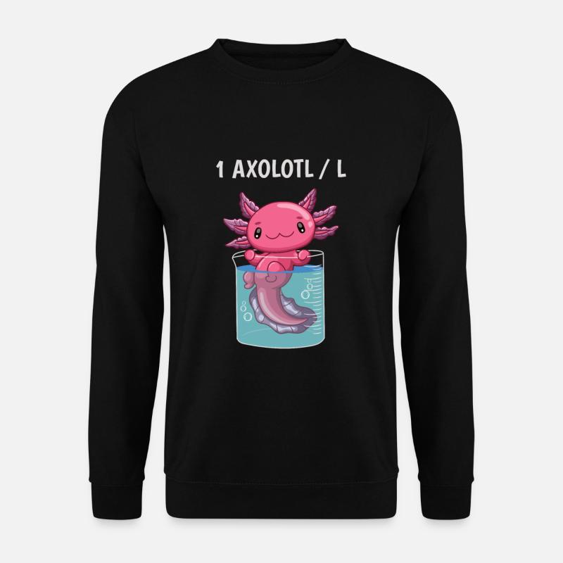 Drôle de cadeau axolotl - Sweat-shirt Unisexe - noir