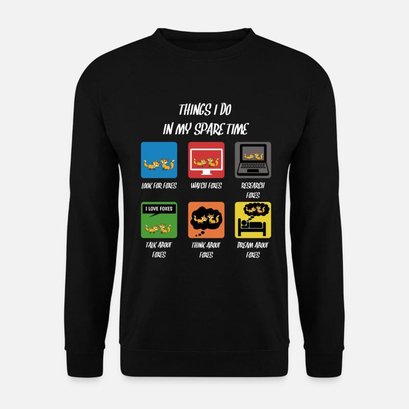 Renard - Sweat-shirt Unisexe - noir