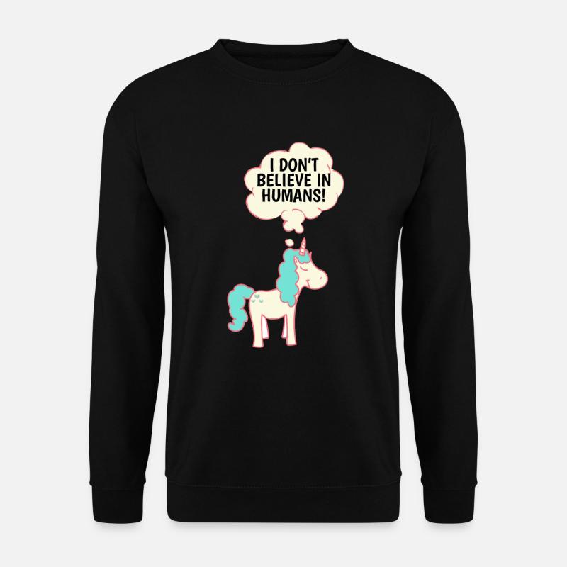 Einhorn - Unisex Pullover - Schwarz