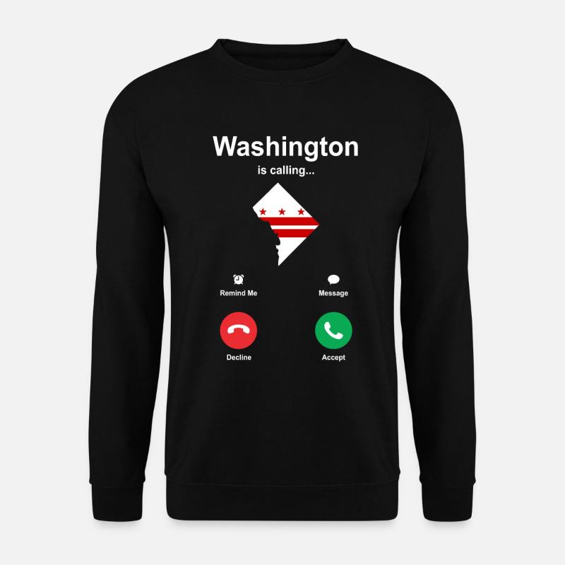 Washington skyline - Unisex Sweatshirt - black