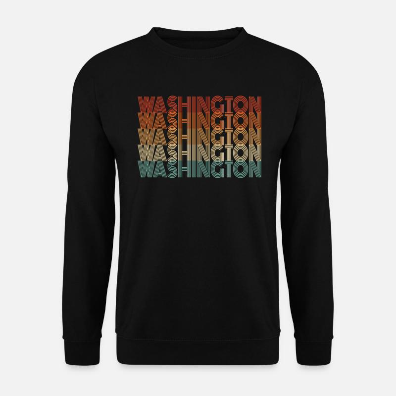 Washington-skyline - Unisex Pullover - Schwarz