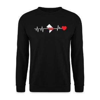 Washington skyline - Unisex Sweatshirt - black - Front - Alina (178cm) & Michal (187cm)