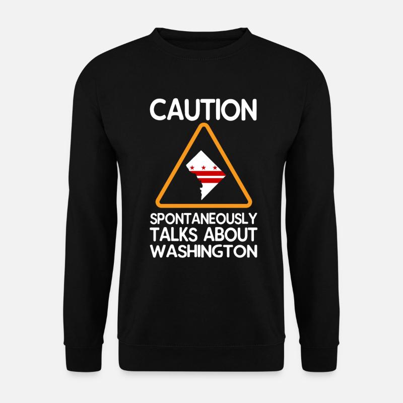 Washington-skyline - Unisex Pullover - Schwarz