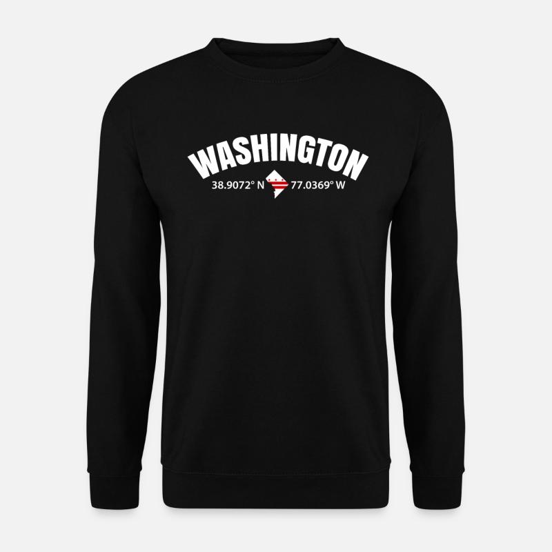 Washington-skyline - Unisex Pullover - Schwarz