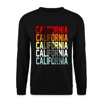 Cadeau California Life - Sweat-shirt Unisexe - noir - Devant - Alina (178cm) & Michal (187cm)
