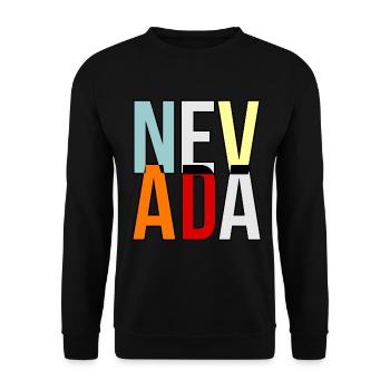 Nevada Life Gift - Unisex Sweatshirt - black - Front - Alina (178cm) & Michal (187cm)