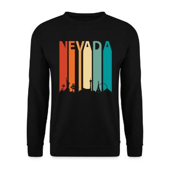 Nevada root gift - Unisex Sweatshirt - black - Front - Alina (178cm) & Michal (187cm)