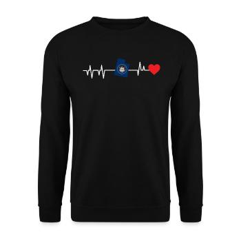 Utah - Sweat-shirt Unisexe - noir - Devant - Alina (178cm) & Michal (187cm)