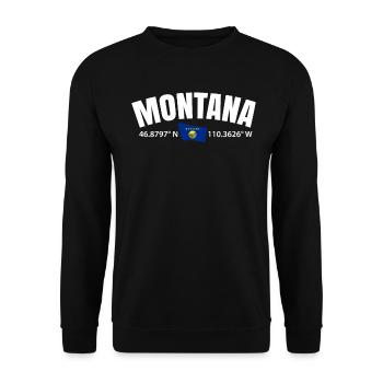 Montana Adventurer Cadeau - Sweat-shirt Unisexe - noir - Devant - Alina (178cm) & Michal (187cm)