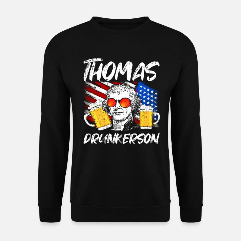 Thomas Jefferson - Unisex Pullover - Schwarz