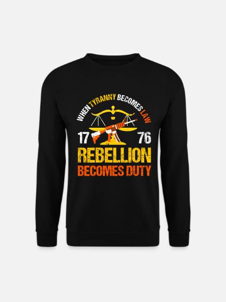 Thomas Jefferson - Unisex Pullover - Schwarz