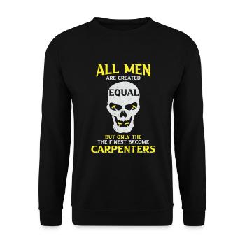 Charpentier Charpentier Charpentier Artisan Compagnon - Sweat-shirt Unisexe - noir - Devant - Alina (178cm) & Michal (187cm)