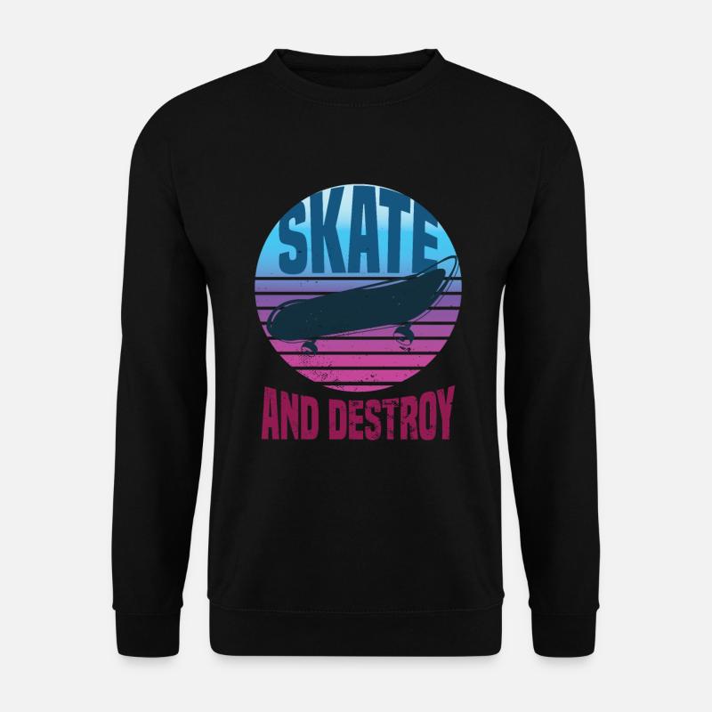 Skateboard Skateboarder Skating - Unisex Sweatshirt - black