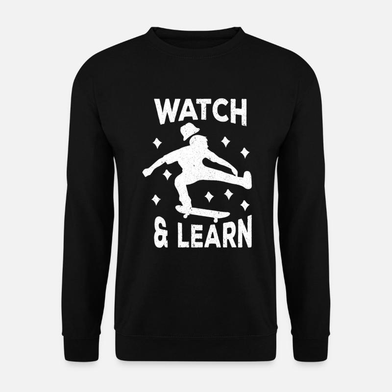 Skateboard Skateboarder Skating - Unisex Sweatshirt - black