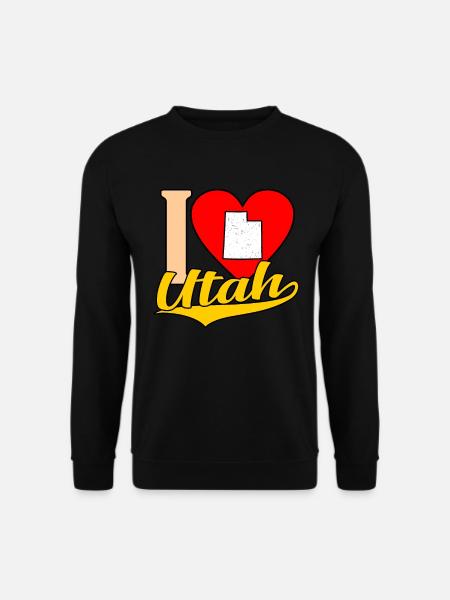 I love Utah gift - Unisex Sweatshirt - black