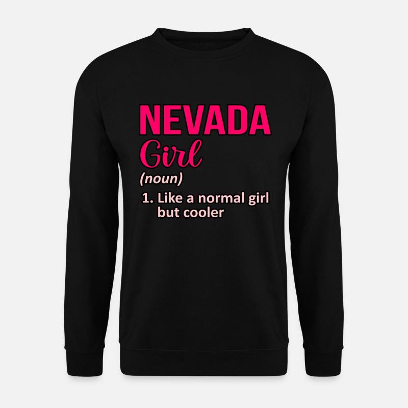 Cooles Nevada mädchen geschenk - Unisex Pullover - Schwarz
